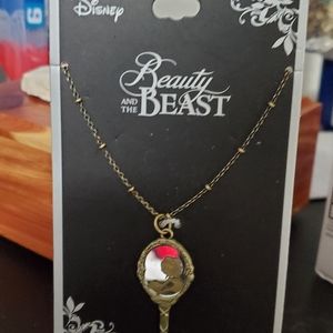 Beauty and Beast mirror necklace